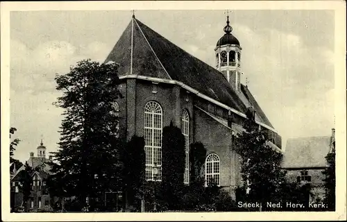 Ak Sneek Súdwest Fryslân Friesland Niederlande, Ned. Herv. Kerk.