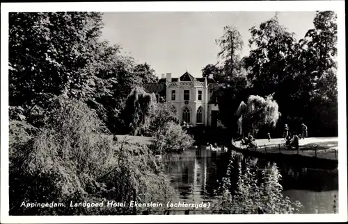 Ak Appingedam Groningen Niederlande, Landgoed Hotel Ekenstein (achterzijde)