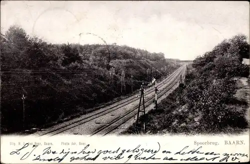 Ak Baarn Utrecht Niederlande, Spoorbrug