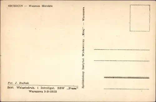 Ak Szczecin Stettin Pommern, Muzeum Morskie