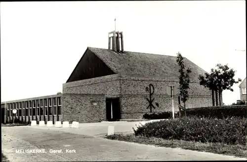 Ak Meliskerke Zeeland Niederlande, Geref. Kerk