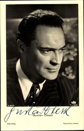 Ak Schauspieler Gustav Diessl, Portrait