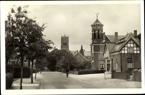 Ak Mill Nordbrabant Niederlande, Stationstraat