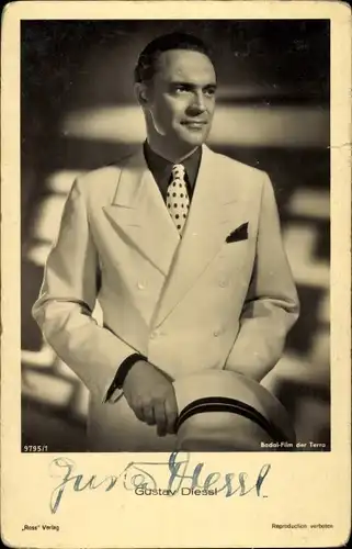 Ak Schauspieler Gustav Diessl, Portrait