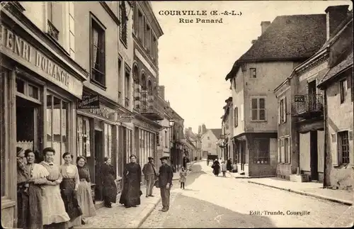 Ak Courville Eure et Loir, Rue Penard