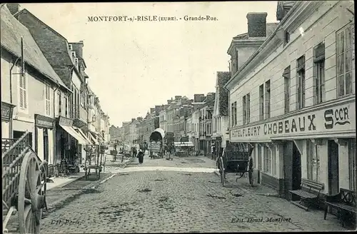 Ak Montfort sur Risle Eure, Grande Rue