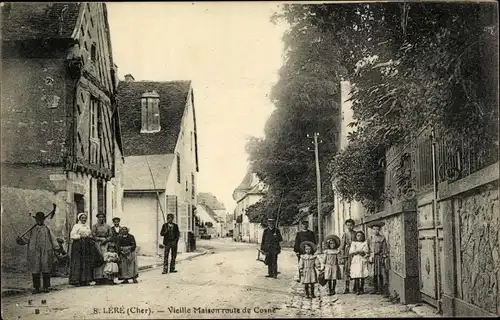 Ak Léré Cher, Vieille Maison, Route de Cosne