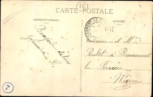 Ak Preuilly Cher, Place des Trois Hotels