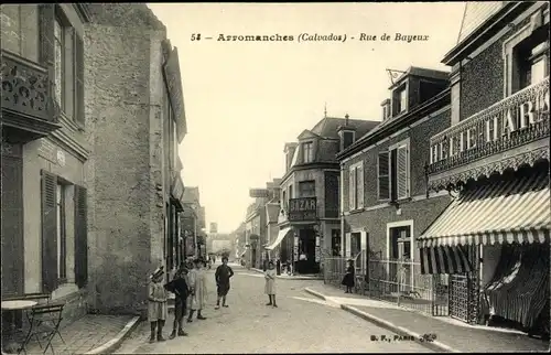 Ak Arromanches Calvados, Rue de Bayeux