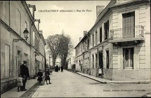Ak Chateauneuf Charente, Rue du Parc
