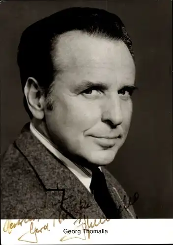Ak Schauspieler Georg Thomalla, Autogramm, Portrait