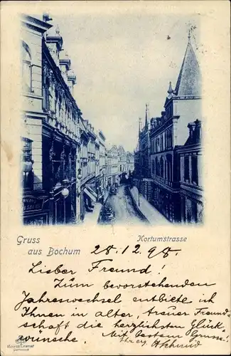 Ak Bochum im Ruhrgebiet, Kortumstraße