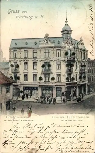 Ak Hamburg Harburg, Hotel Kaiserhof