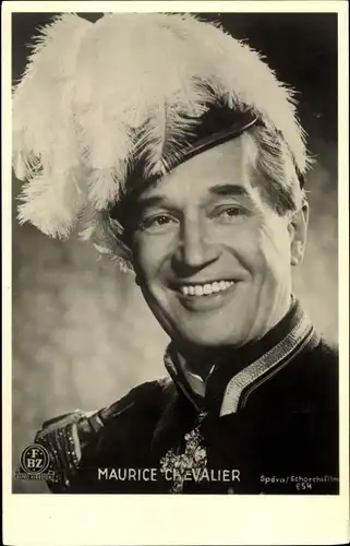 Ak Schauspieler Maurice Chevalier, Portrait in Uniform, FBZ Verlag