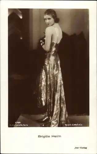 Ak Schauspielerin Brigitte Helm, Portrait, Amag 5799