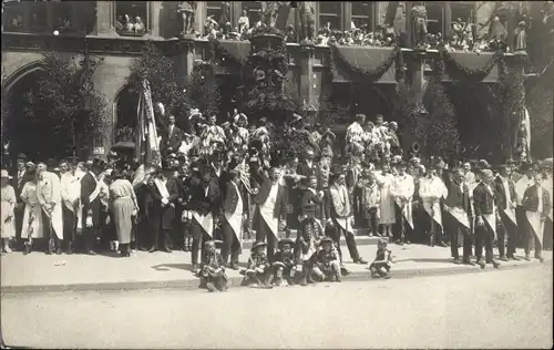 Foto Ak München, 13. Deutsches Turnfest, Fleischerinnung