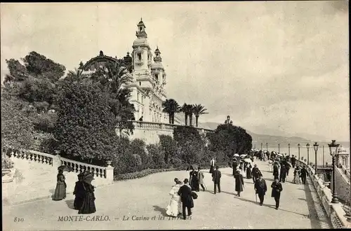 Ak Monte Carlo Monaco, Le Casino et les Terrasses, Promenade, Kasino