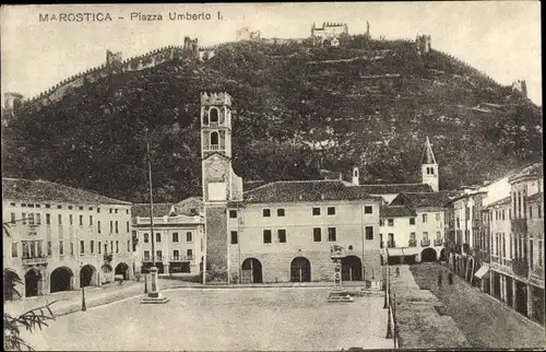 Ak Marostica Venetien, Piazza Umberto I.