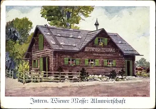 Künstler Ak Österreich, Internationale Wiener Messe, Almwirtschaft