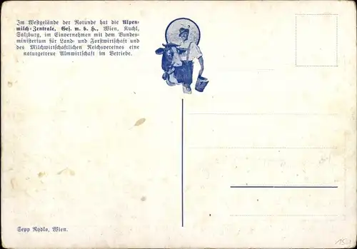 Künstler Ak Österreich, Internationale Wiener Messe, Almwirtschaft