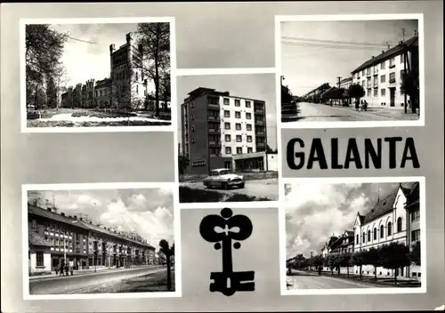 Ak Galanta Slowakei, Straßenansichten