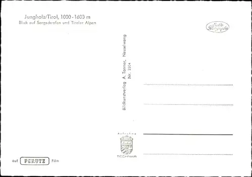 Ak Jungholz in Tirol, Sorgschrofen, Tiroler Alpen