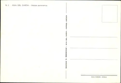 Künstler Ak Riva del Garda Trentino, Veduta panoramica