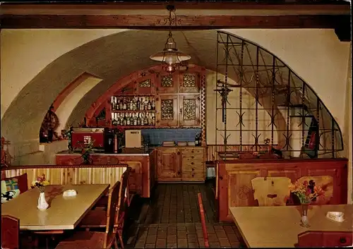 Ak Müstair Kanton Graubünden, Ferienwohnung Haus Balcun, Tankstelle