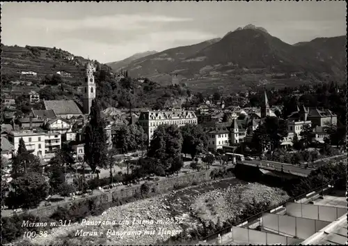 Ak Meran Merano Südtirol, Panorama mit Ifinger