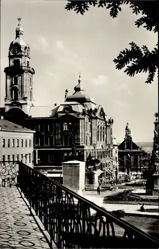 Ak Pécs Fünfkirchen Ungarn, Szechenyi ter