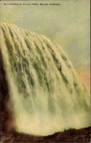 Ak Niagara Falls Ontario Kanada, American Falls from Below