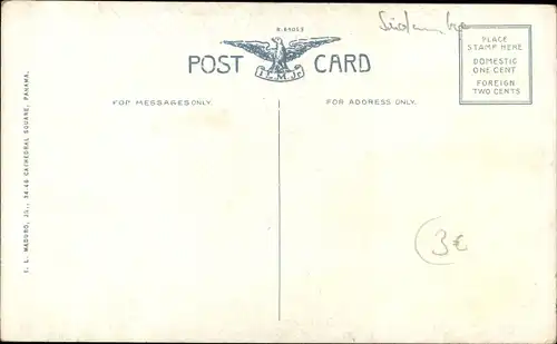 Ak Balboa Panama, Administration Building in the Center