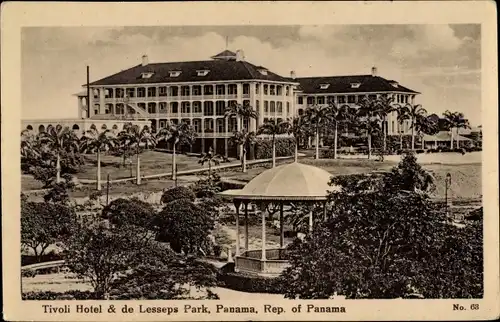 Ak Panama, Tivoli Hotel, de Lesseps Park