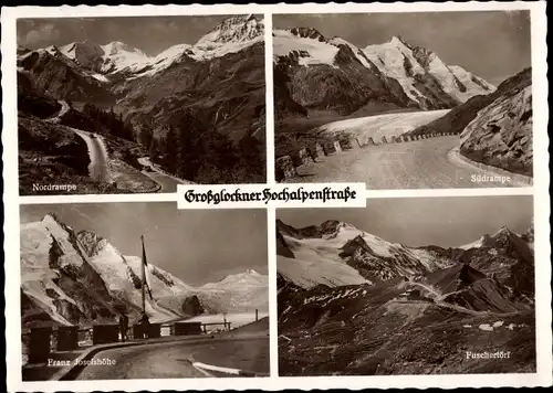 Ak Heiligenblut am Großglockner Kärnten, Hochalpenstraße, Franz Josefshöhe, Nordrampe