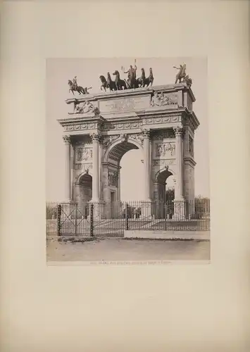 Foto Milano Mailand Lombardia, um 1870, Arco della Pace