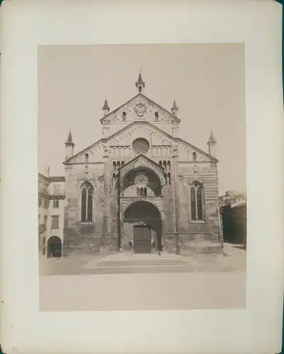 Foto Italien?, um 1870, Kirche, Romanischer Architekturstil
