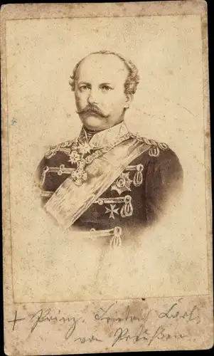 CdV Prinz Friedrich Karl von Preußen, Portrait, um 1870
