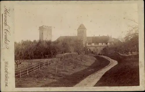 Kabinettfoto Hildesheim in Niedersachsen, Wegpartie, Burg