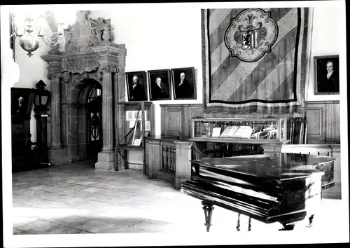 Foto Leipzig in Sachsen, Altes Rathaus, Ratssaal, 1972