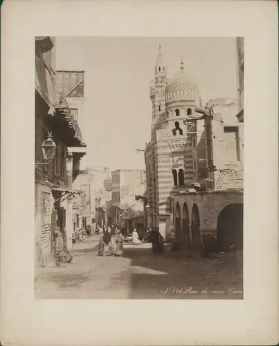 Foto Kairo Ägypten, Moschee, Straßenpartie