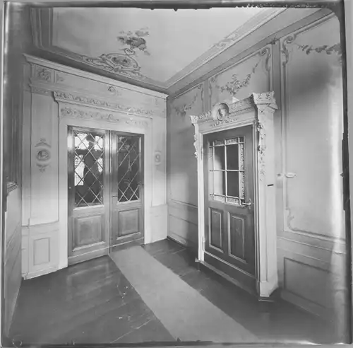 Foto Potsdam, 1912, Albrecht Meydenbauer, Charlottenstraße 82, Hausflur, Photogrammetrie