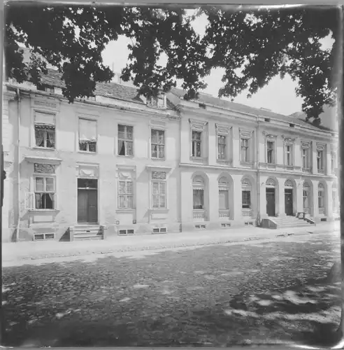 Foto Potsdam, 1912, Albrecht Meydenbauer, Kiezstraße 9, Häuserfassade, Photogrammetrie