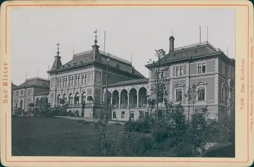 Kabinettfoto Bad Elster im Vogtland, Kurhaus, um 1890