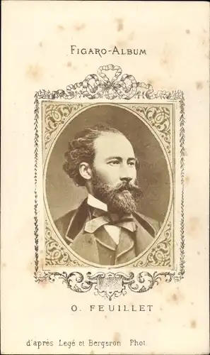 CdV O. Feuillet, Portrait, Figaro-Album