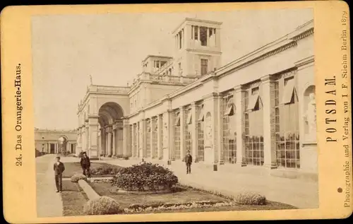 Foto Stiehm, J. F., Potsdam in Brandenburg, 1879, Orangeriehaus, Sanssouci