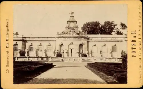 Foto Stiehm, J. F., Potsdam in Brandenburg, 1879, Sanssouci, Bildergalerie