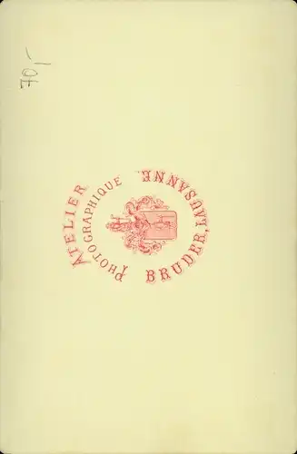 Kabinettfoto Lausanne Kanton Waadt, 1881, Vue generale