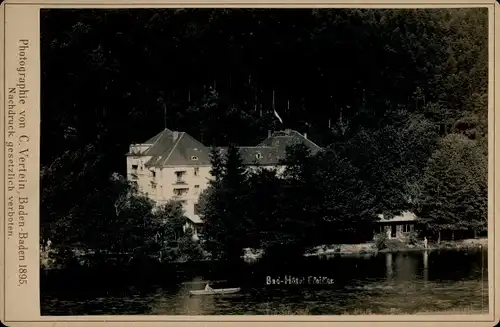 Kabinettfoto um 1895, Baden Baden am Schwarzwald, Bad-Hotel Pfeifer