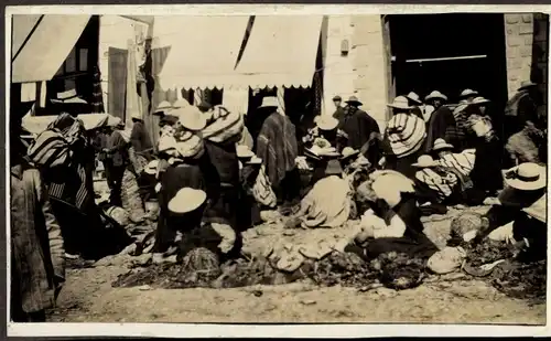 Foto Chile, Marktszene, um 1920