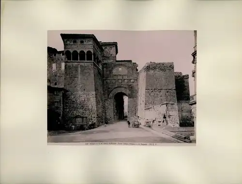 Foto um 1880, Perugia Umbria, Porta Etrusca o Porta di Augusto